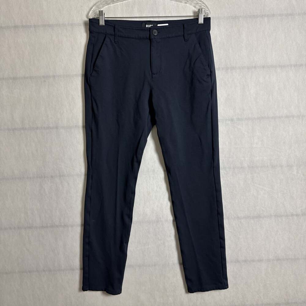 Paige Men's Size 33 Deep Anchor Blue Stafford Trouser Stretch Chino Pants